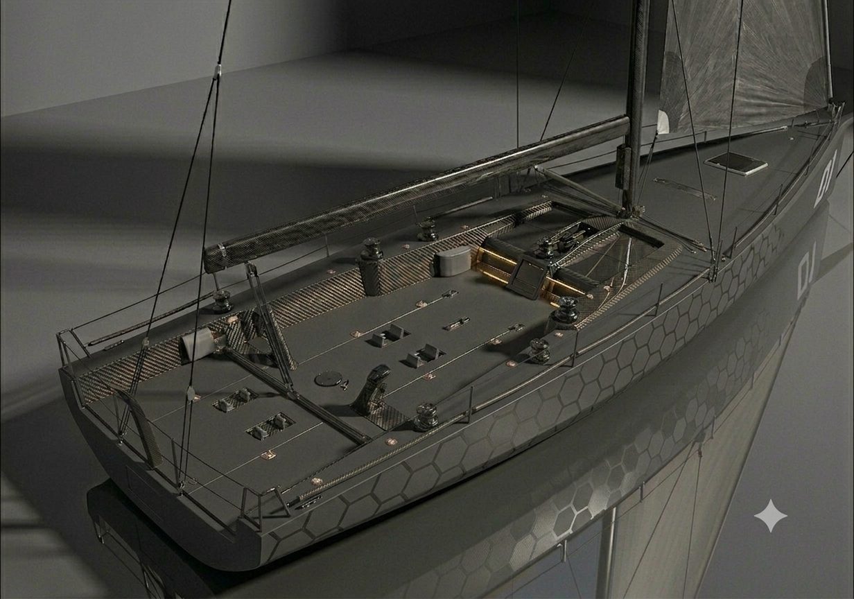 Render coperta carbonio